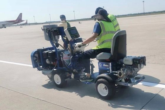 98 2 MMA 2K Airless Spraying Line Striper Marking Machine dengan baja dan sistem kontrol PLC