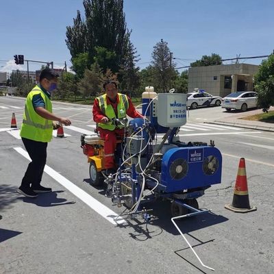 MMA + BPO 2K Airless Spraying Line Striper Untuk High Way