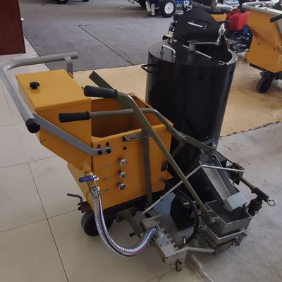 Pekerjaan mendorong termoplastik Jalan Line Marking Machine 120KG Dengan Dispenser