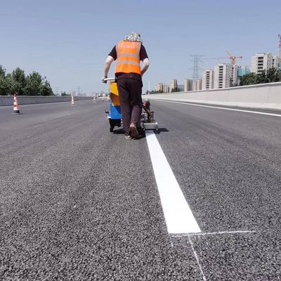 Self Dropping 60Lx2 Silinder Jalan Parking Line Mewarnai Mesin