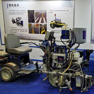 982 MMA + BPO Airless Spraying Road Marking Machine Untuk Penandaan Pelabuhan Udara