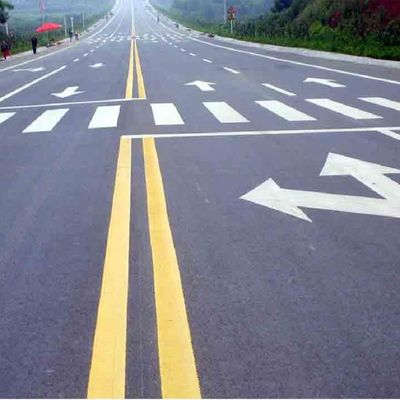 Pekerjaan mendorong mesin penandaan jalur jalan termoplastik 125L Tangki dengan filter