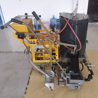 Baterai Deiving Thermoplastic Road Line Marking Machine Peralatan striping