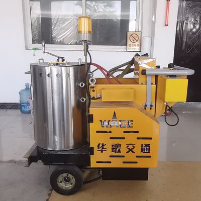 Baterai Driven Thermoplastic Road Line Marking Machine Untuk Line Profil Cembung