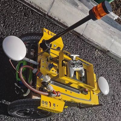 Robot cerdas garis utama mesin penandaan jalan GPS posisi satelit