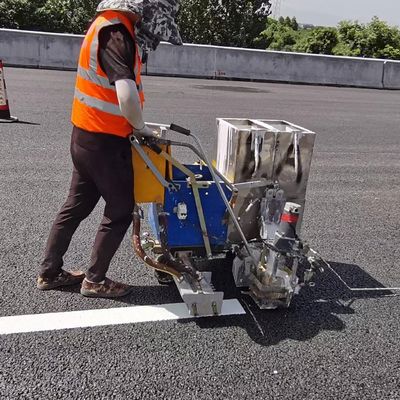 60Lx2 Mesin Penandaan Garis Jalan Dua Komponen Self Drop Pushing Version