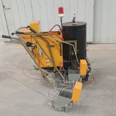 Baterai Mendorong Thermoplastic Road Marking Machine untuk garis cembung