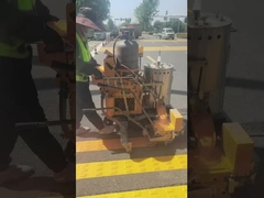 mesin penandaan jalur jalan tertoplastik melengkung