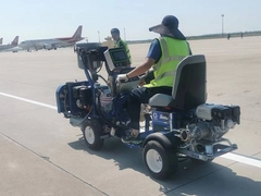 982 mesin penyemprotan dua komponen garis striping