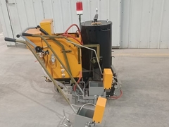 mesin striping garis termoplastik bertenaga baterai untuk garis cembung